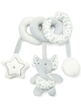 Baby Mode | Grey & White Elephant/Star Spiral Activity Toy